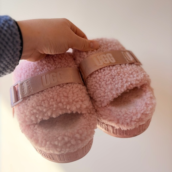 UGG Women's Pink Platform Slippers - Picture 6 of 11